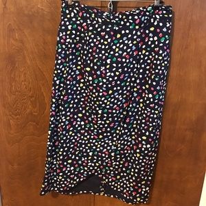 JCrew midi skirt wrap style